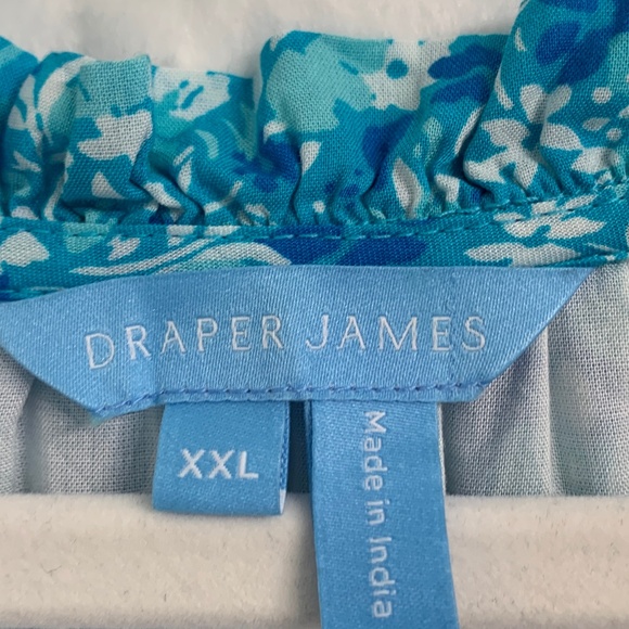 Draper James Kellie Dress in Blue Aster Floral Sz XXL - Picture 7 of 10